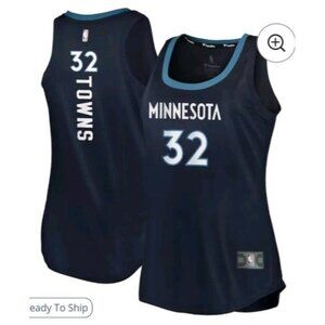 Karl-Anthony Towns Minnesota Timberwolves Fanatics Women's Fast Break Jersey XL